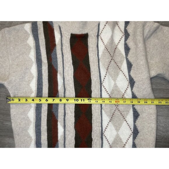 Vintage Richard and Company Sweater Size Medium Pullover Lambs Wool - Picture 7 of 8